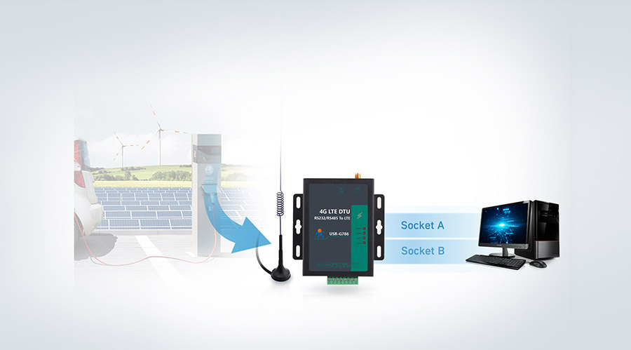 RS485��������DTU������͸������ģʽ