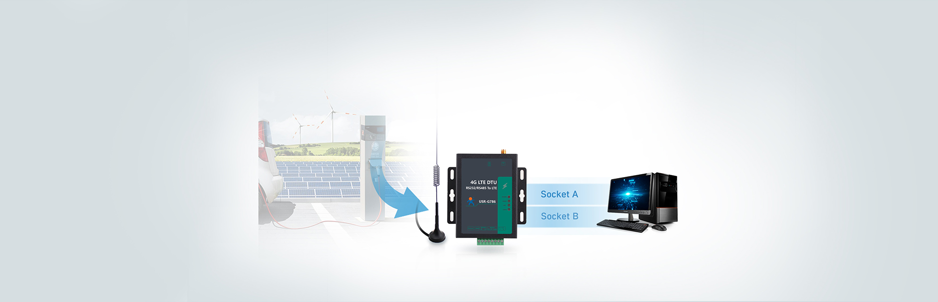 RS485��������DTU������͸������ģʽ