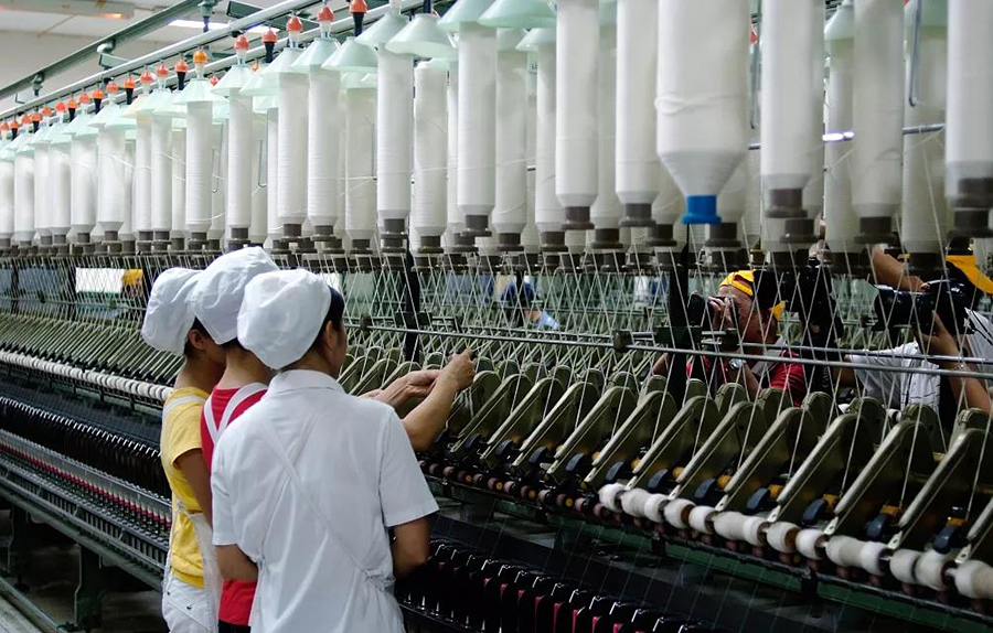 long8唯一官网登录网设备应用在纺织业