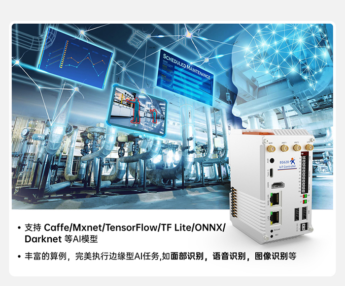 物联网控制器EG628 支持视频AI模型